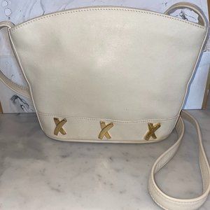 Paloma Picasso Made in Italy Vintage 1990s Ivory Leather Purse